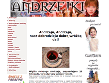Tablet Screenshot of andrzejki.ezoteria.pl